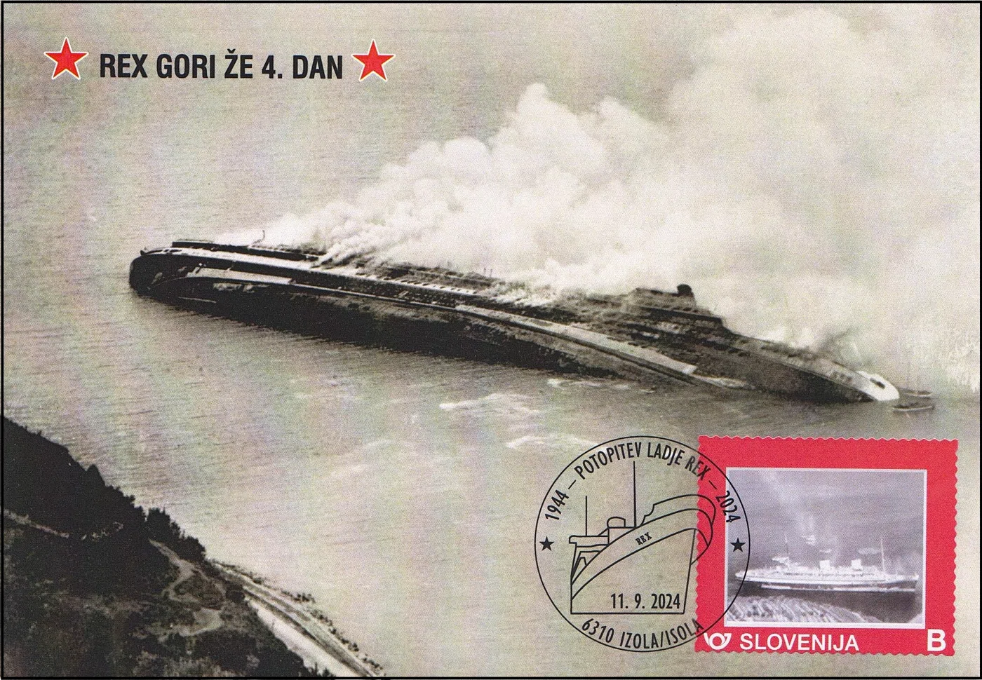 1944 - POTOPITEV LADJE REX - 2024